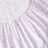 image:imageMartha Stewart  Full Sheet Set with Fitted Sheet amp Pillowcases Cotton Percale Bedding with a Smooth Feel Deep Pocket Gingham BrownFloral Stripe Pink