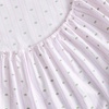 image:imageMartha Stewart  Full Sheet Set with Fitted Sheet amp Pillowcases Cotton Percale Bedding with a Smooth Feel Deep Pocket Gingham BrownFloral Stripe Pink