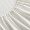 image:imageMartha Stewart  Full Sheet Set with Fitted Sheet amp Pillowcases Cotton Percale Bedding with a Smooth Feel Deep Pocket Gingham BrownFrancesca Stripe Beige