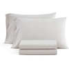 image:imageMartha Stewart  Full Sheet Set with Fitted Sheet amp Pillowcases Cotton Percale Bedding with a Smooth Feel Deep Pocket Gingham BrownGingham Beige