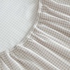 image:imageMartha Stewart  Full Sheet Set with Fitted Sheet amp Pillowcases Cotton Percale Bedding with a Smooth Feel Deep Pocket Gingham BrownGingham Beige