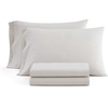 image:imageMartha Stewart  Full Sheet Set with Fitted Sheet amp Pillowcases Cotton Percale Bedding with a Smooth Feel Deep Pocket Gingham BrownGingham Beige