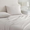 image:imageMartha Stewart  Full Sheet Set with Fitted Sheet amp Pillowcases Cotton Percale Bedding with a Smooth Feel Deep Pocket Gingham BrownGingham Beige
