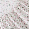 image:imageMartha Stewart  Full Sheet Set with Fitted Sheet amp Pillowcases Cotton Percale Bedding with a Smooth Feel Deep Pocket Gingham BrownKennedy Floral Pink