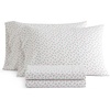 image:imageMartha Stewart  Full Sheet Set with Fitted Sheet amp Pillowcases Cotton Percale Bedding with a Smooth Feel Deep Pocket Gingham BrownKennedy Floral Pink