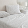 image:imageMartha Stewart  Full Sheet Set with Fitted Sheet amp Pillowcases Cotton Percale Bedding with a Smooth Feel Deep Pocket Gingham BrownKennedy Floral Pink