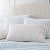 image:imageMartha Stewart  Full Sheet Set with Fitted Sheet amp Pillowcases Cotton Percale Bedding with a Smooth Feel Deep Pocket Gingham BrownLeaf Stripe Pink