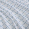 image:imageMartha Stewart  Full Sheet Set with Fitted Sheet amp Pillowcases Cotton Percale Bedding with a Smooth Feel Deep Pocket Gingham BrownLeaf Trellis Blue
