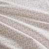 image:imageMartha Stewart  Full Sheet Set with Fitted Sheet amp Pillowcases Cotton Percale Bedding with a Smooth Feel Deep Pocket Gingham BrownLeaves Beige