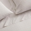 image:imageMartha Stewart  Full Sheet Set with Fitted Sheet amp Pillowcases Cotton Percale Bedding with a Smooth Feel Deep Pocket Gingham BrownLeaves Beige