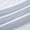 image:imageMartha Stewart  Full Sheet Set with Fitted Sheet amp Pillowcases Cotton Percale Bedding with a Smooth Feel Deep Pocket Gingham BrownLeaves Blue
