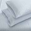 image:imageMartha Stewart  Full Sheet Set with Fitted Sheet amp Pillowcases Cotton Percale Bedding with a Smooth Feel Deep Pocket Gingham BrownLeaves Blue