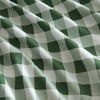image:imageMartha Stewart  Full Sheet Set with Fitted Sheet amp Pillowcases Cotton Percale Bedding with a Smooth Feel Deep Pocket Gingham BrownMadison Gingham Green