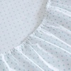 image:imageMartha Stewart  Full Sheet Set with Fitted Sheet amp Pillowcases Cotton Percale Bedding with a Smooth Feel Deep Pocket Gingham BrownPolka Dot Blue