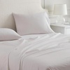 image:imageMartha Stewart  Full Sheet Set with Fitted Sheet amp Pillowcases Cotton Percale Bedding with a Smooth Feel Deep Pocket Gingham BrownPolka Dot Pink