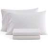 image:imageMartha Stewart  Full Sheet Set with Fitted Sheet amp Pillowcases Cotton Percale Bedding with a Smooth Feel Deep Pocket Gingham BrownPolka Dot Pink