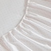 image:imageMartha Stewart  Full Sheet Set with Fitted Sheet amp Pillowcases Cotton Percale Bedding with a Smooth Feel Deep Pocket Gingham BrownPolka Dot Pink