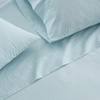 image:imageMartha Stewart  Full Sheet Set with Fitted Sheet amp Pillowcases Cotton Percale Bedding with a Smooth Feel Deep Pocket Gingham BrownSmall Gingham Blue