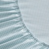 image:imageMartha Stewart  Full Sheet Set with Fitted Sheet amp Pillowcases Cotton Percale Bedding with a Smooth Feel Deep Pocket Gingham BrownSmall Gingham Blue