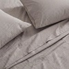 image:imageMartha Stewart  Full Sheet Set with Fitted Sheet amp Pillowcases Cotton Percale Bedding with a Smooth Feel Deep Pocket Gingham BrownSmall Gingham Brown