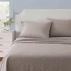 image:imageMartha Stewart  Full Sheet Set with Fitted Sheet amp Pillowcases Cotton Percale Bedding with a Smooth Feel Deep Pocket Gingham BrownSmall Gingham Brown