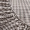 image:imageMartha Stewart  Full Sheet Set with Fitted Sheet amp Pillowcases Cotton Percale Bedding with a Smooth Feel Deep Pocket Gingham BrownSmall Gingham Brown