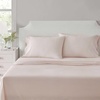 image:imageMartha Stewart  Full Sheet Set with Fitted Sheet amp Pillowcases Cotton Percale Bedding with a Smooth Feel Deep Pocket Gingham BrownSmall Gingham Pink