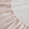 image:imageMartha Stewart  Full Sheet Set with Fitted Sheet amp Pillowcases Cotton Percale Bedding with a Smooth Feel Deep Pocket Gingham BrownSmall Gingham Pink