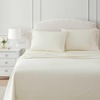 image:imageMartha Stewart  Full Sheet Set with Fitted Sheet amp Pillowcases Cotton Percale Bedding with a Smooth Feel Deep Pocket Gingham BrownStripe Yellow