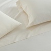image:imageMartha Stewart  Full Sheet Set with Fitted Sheet amp Pillowcases Cotton Percale Bedding with a Smooth Feel Deep Pocket Gingham BrownStripe Yellow