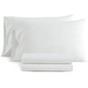 image:imageMartha Stewart  Full Sheet Set with Fitted Sheet amp Pillowcases Cotton Percale Bedding with a Smooth Feel Deep Pocket Gingham BrownTicking Stripe Green