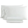 image:imageMartha Stewart  Full Sheet Set with Fitted Sheet amp Pillowcases Cotton Percale Bedding with a Smooth Feel Deep Pocket Gingham BrownTicking Stripe Green