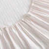 image:imageMartha Stewart  Full Sheet Set with Fitted Sheet amp Pillowcases Cotton Percale Bedding with a Smooth Feel Deep Pocket Gingham BrownTicking Stripe Pink