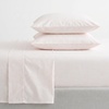 image:imageMartha Stewart  Full Sheet Set with Fitted Sheet amp Pillowcases Cotton Percale Bedding with a Smooth Feel Deep Pocket Gingham BrownTicking Stripe Pink