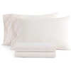 image:imageMartha Stewart  Full Sheet Set with Fitted Sheet amp Pillowcases Cotton Percale Bedding with a Smooth Feel Deep Pocket Gingham BrownTicking Stripe Pink