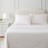 image:imageMartha Stewart  Full Sheet Set with Fitted Sheet amp Pillowcases Cotton Percale Bedding with a Smooth Feel Deep Pocket Gingham BrownTicking Stripe Pink