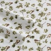 image:imageMartha Stewart  Full Sheet Set with Fitted Sheet amp Pillowcases Soft Cotton Flannel Bedding Deep Pocket Ticking Stripe BlueChickadee Pines Green