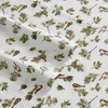 image:imageMartha Stewart  Full Sheet Set with Fitted Sheet amp Pillowcases Soft Cotton Flannel Bedding Deep Pocket Ticking Stripe BlueChickadee Pines Green