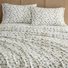 image:imageMartha Stewart  Full Sheet Set with Fitted Sheet amp Pillowcases Soft Cotton Flannel Bedding Deep Pocket Ticking Stripe BlueChickadee Pines Green