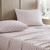 image:imageMartha Stewart  Full Sheet Set with Fitted Sheet amp Pillowcases Soft Cotton Flannel Bedding Deep Pocket Ticking Stripe BlueHoliday Bows Red