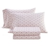 image:imageMartha Stewart  Full Sheet Set with Fitted Sheet amp Pillowcases Soft Cotton Flannel Bedding Deep Pocket Ticking Stripe BlueHoliday Bows Red