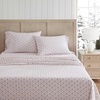 image:imageMartha Stewart  Full Sheet Set with Fitted Sheet amp Pillowcases Soft Cotton Flannel Bedding Deep Pocket Ticking Stripe BlueHoliday Bows Red