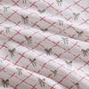 image:imageMartha Stewart  Full Sheet Set with Fitted Sheet amp Pillowcases Soft Cotton Flannel Bedding Deep Pocket Ticking Stripe BlueHoliday Bows Red