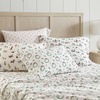 image:imageMartha Stewart  Full Sheet Set with Fitted Sheet amp Pillowcases Soft Cotton Flannel Bedding Deep Pocket Ticking Stripe BlueHoliday Bows Red