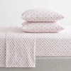 image:imageMartha Stewart  Full Sheet Set with Fitted Sheet amp Pillowcases Soft Cotton Flannel Bedding Deep Pocket Ticking Stripe BlueHoliday Bows Red