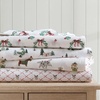 image:imageMartha Stewart  Full Sheet Set with Fitted Sheet amp Pillowcases Soft Cotton Flannel Bedding Deep Pocket Ticking Stripe BlueHoliday Bows Red