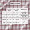 image:imageMartha Stewart  Full Sheet Set with Fitted Sheet amp Pillowcases Soft Cotton Flannel Bedding Deep Pocket Ticking Stripe BlueHoliday Lodge Plaid RedGrey
