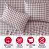 image:imageMartha Stewart  Full Sheet Set with Fitted Sheet amp Pillowcases Soft Cotton Flannel Bedding Deep Pocket Ticking Stripe BlueHoliday Lodge Plaid RedGrey