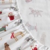image:imageMartha Stewart  Full Sheet Set with Fitted Sheet amp Pillowcases Soft Cotton Flannel Bedding Deep Pocket Ticking Stripe BlueHoliday Pups Brown
