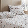 image:imageMartha Stewart  Full Sheet Set with Fitted Sheet amp Pillowcases Soft Cotton Flannel Bedding Deep Pocket Ticking Stripe BlueHoliday Pups Brown